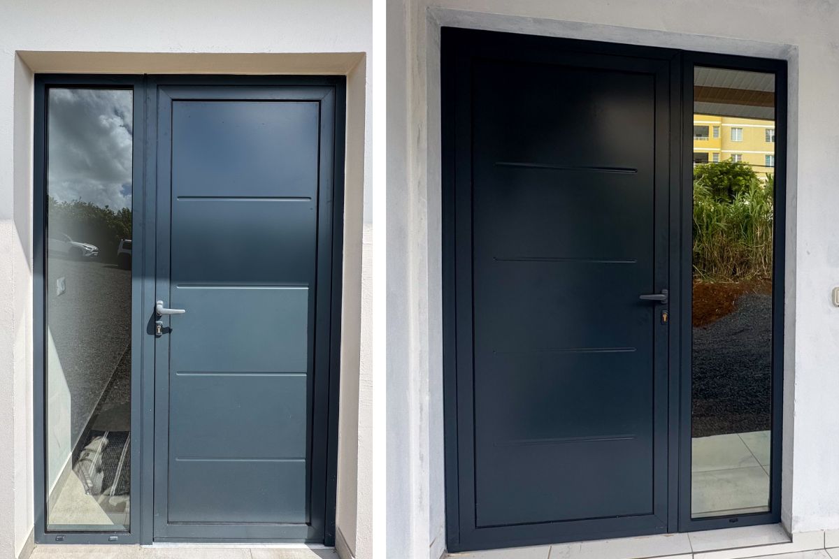 porte en aluminium afr menuiserie martinique